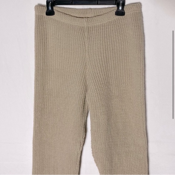 Women’s Tan Knit Joggers Sweatpants Activewear Loungewear Pants M - Picture 3 of 13